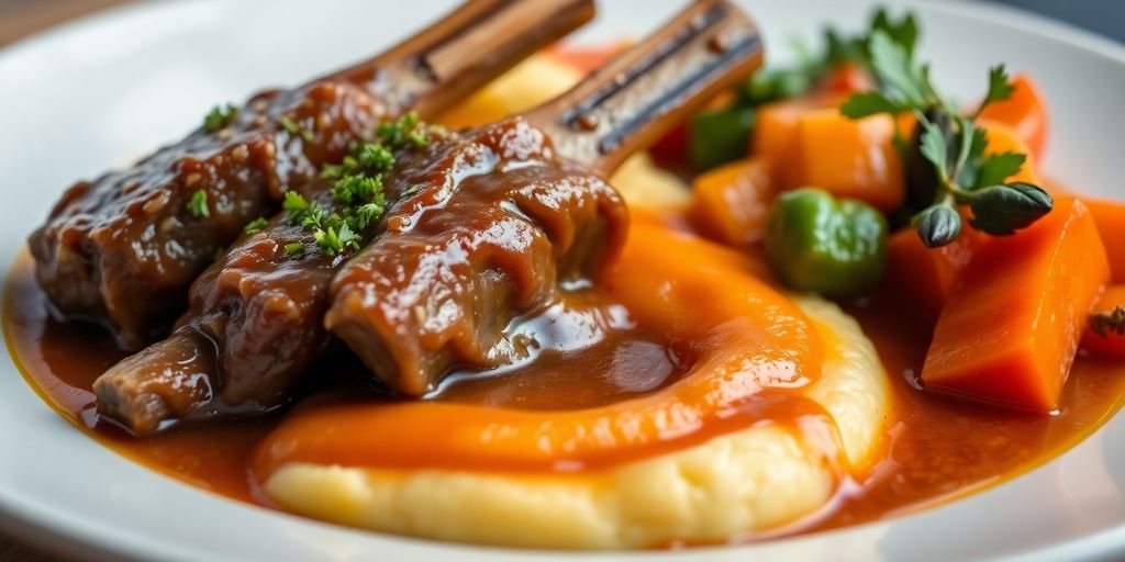 Delicious ossobuco with gremolata and creamy polenta.